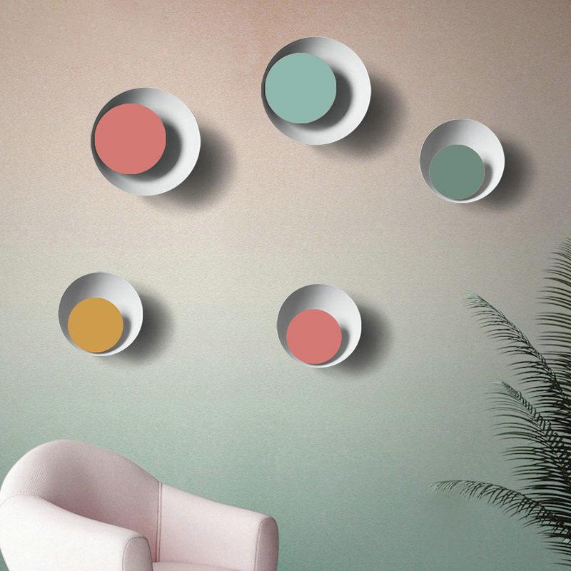 Luna - Contemporary Nordic Macaroon Moon LED Wall Lamp - InspiraDesigns