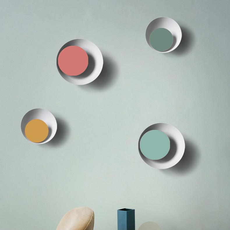 Luna - Contemporary Nordic Macaroon Moon LED Wall Lamp - InspiraDesigns