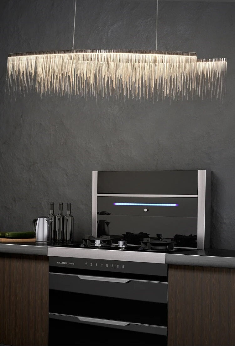 Celestial Droplets - LED Raindrop Chandelier