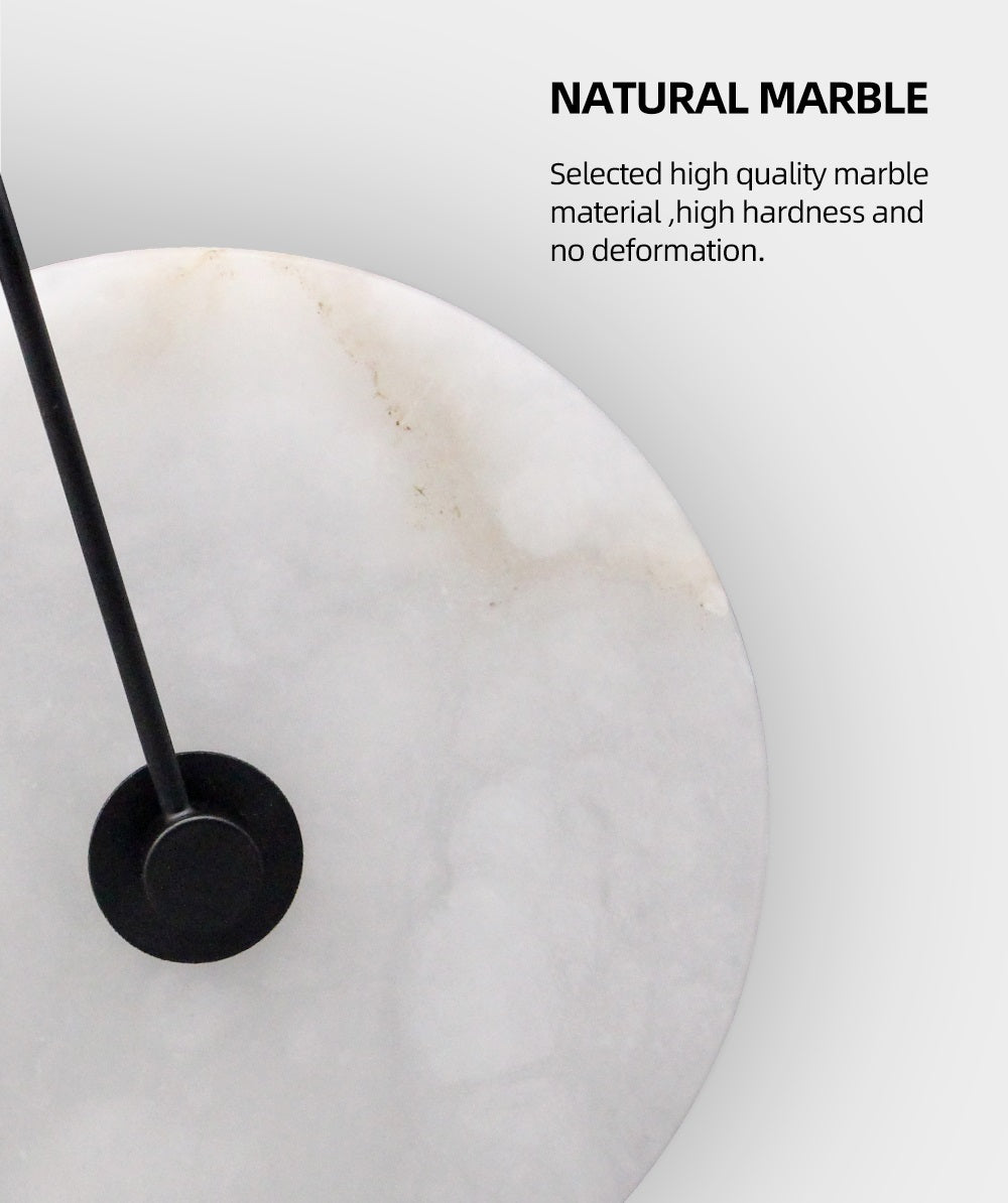 Lyra - Marble Circular Wall Sconce