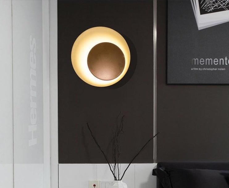 Luna - Contemporary Nordic Macaroon Moon LED Wall Lamp - InspiraDesigns