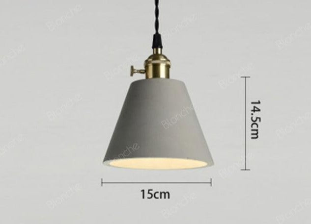 Orion - Industrial Cement Pendant Light - InspiraDesigns