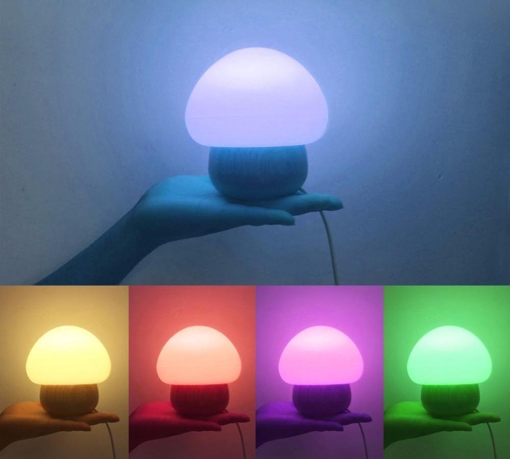 Grove - Wooden Base Mushroom Lamp - InspiraDesigns
