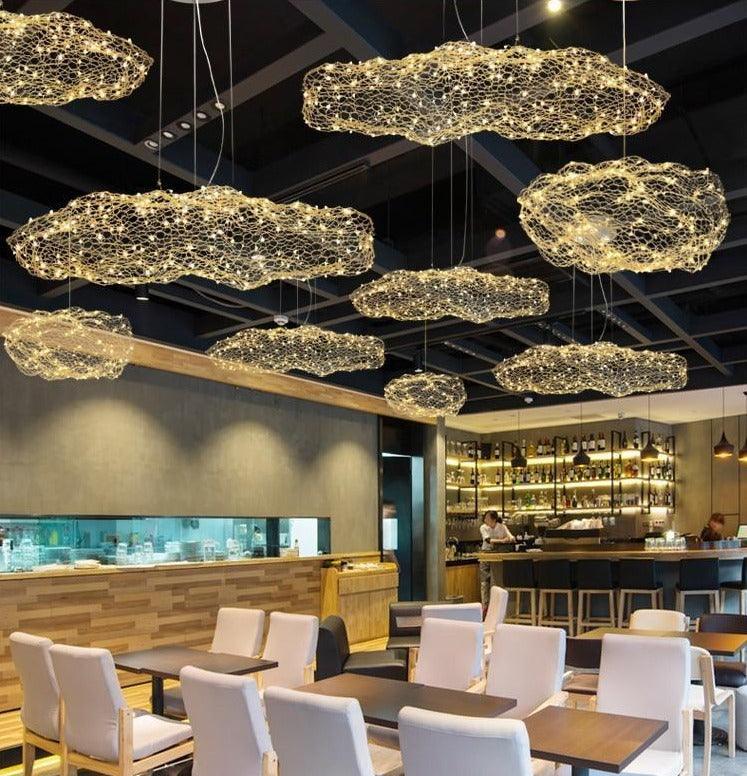 Celeste - Contemporary Starlight Cloud Lamp - InspiraDesigns