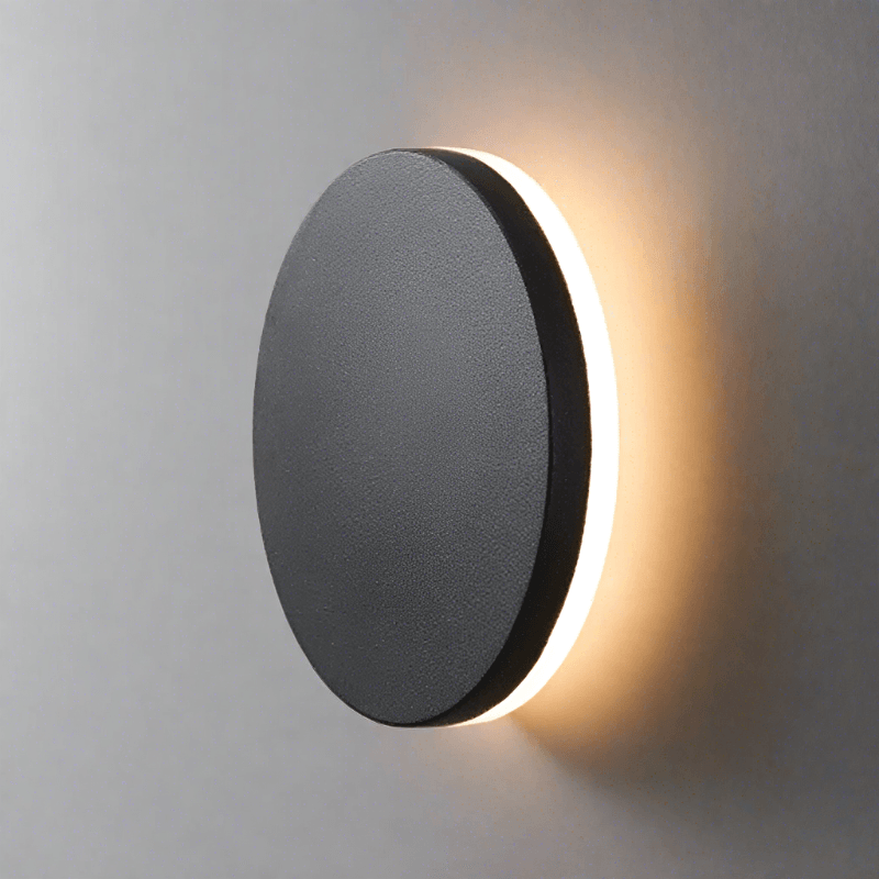 Nova - Contemporary Reflective Disc Wall Lamp - InspiraDesigns 