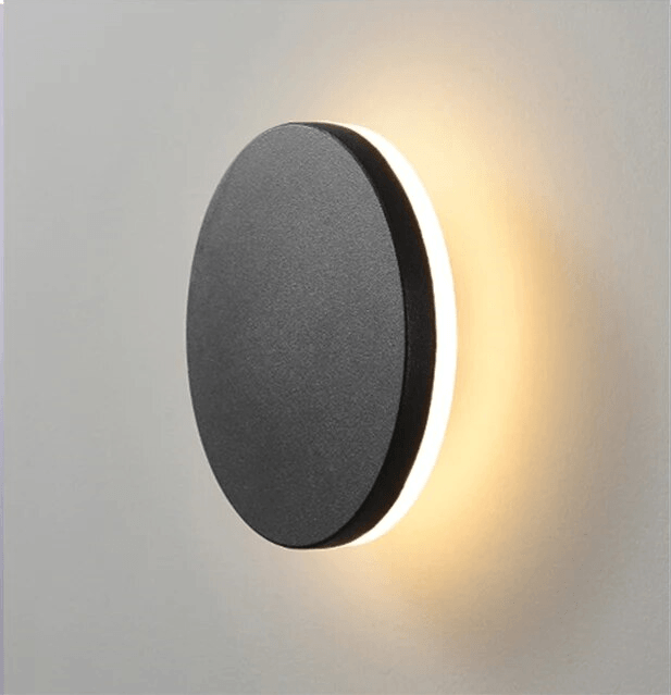 Nova - Contemporary Reflective Disc Wall Lamp - InspiraDesigns 