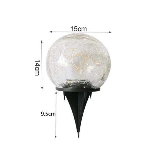 Twilight Sparkle - Cracked Glass Ball Solar Garden Light - InspiraDesigns 