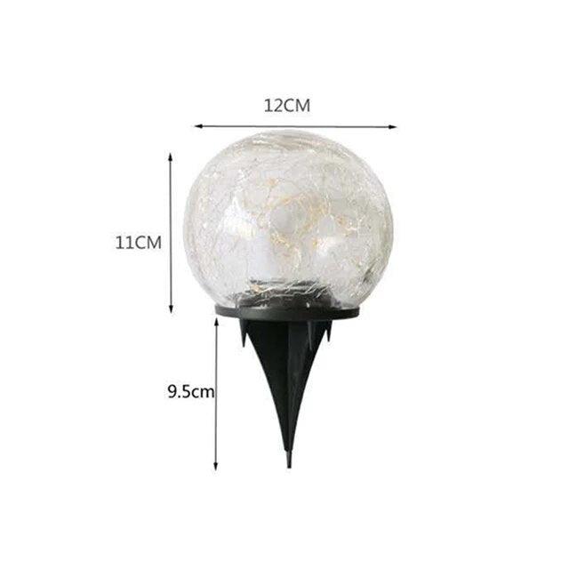 Twilight Sparkle - Cracked Glass Ball Solar Garden Light - InspiraDesigns 