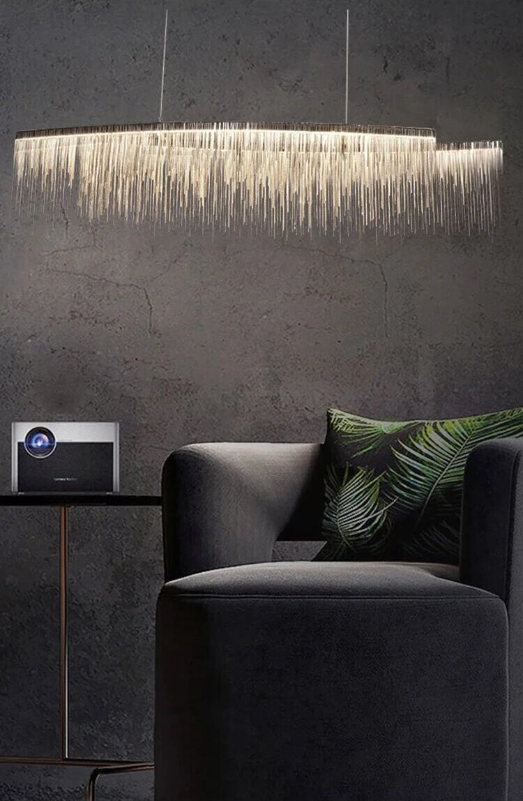 Celestial Droplets - LED Raindrop Chandelier