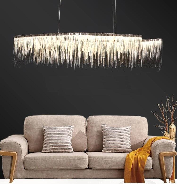 Celestial Droplets - LED Raindrop Chandelier - InspiraDesigns 