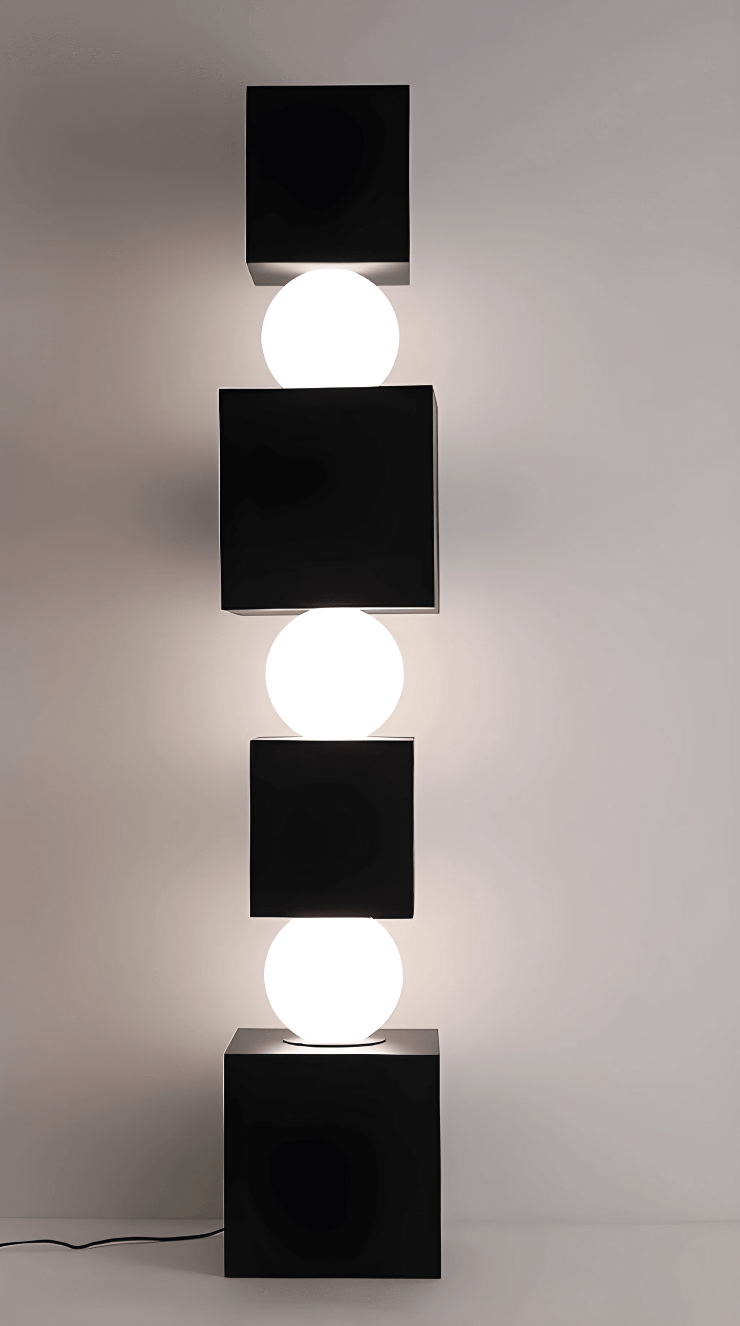 Contemporary Cascade™ - Endless Columns Floor Lamp - InspiraDesigns 