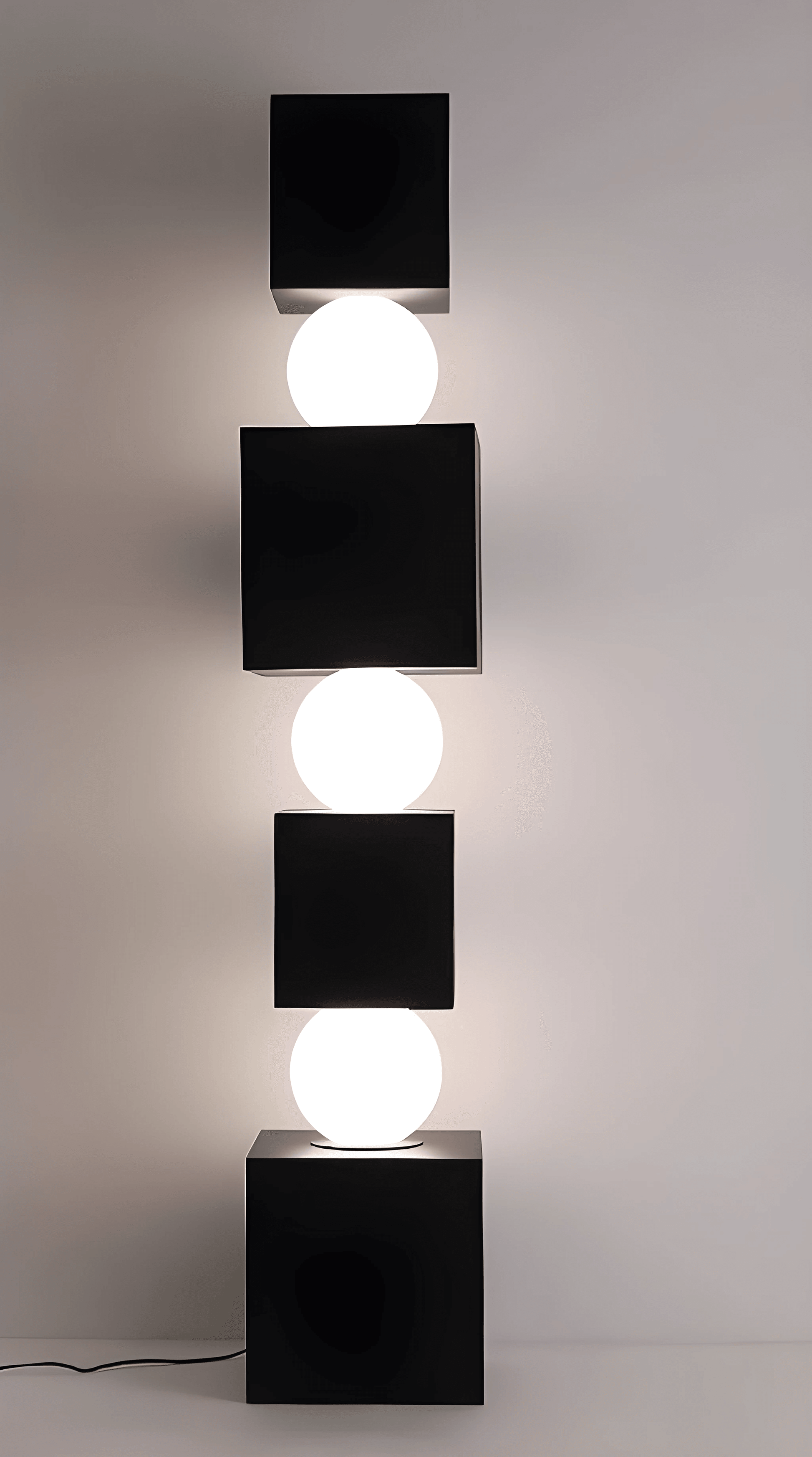 Contemporary Cascade™ - Endless Columns Floor Lamp - InspiraDesigns 