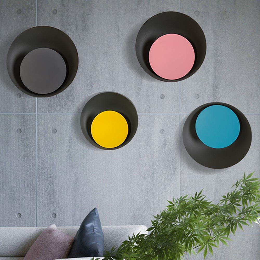 Luna - Contemporary Nordic Macaroon Moon LED Wall Lamp - InspiraDesigns 