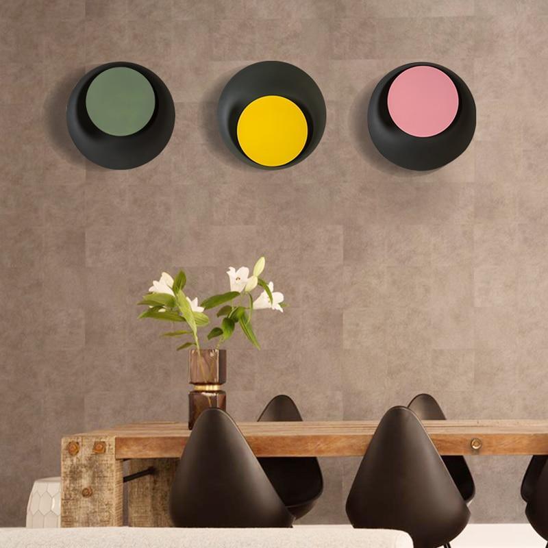 Luna - Contemporary Nordic Macaroon Moon LED Wall Lamp - InspiraDesigns 