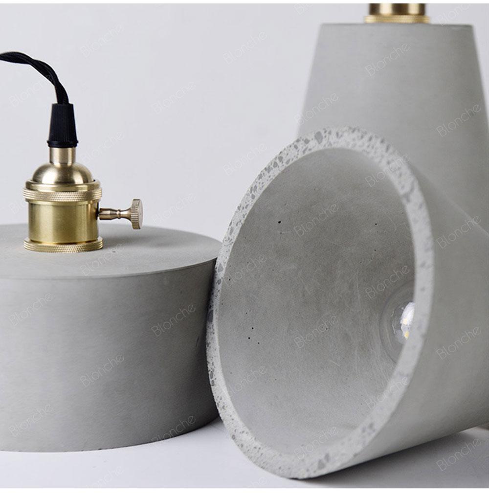 Orion - Industrial Cement Pendant Light - InspiraDesigns 