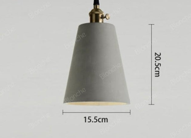 Orion - Industrial Cement Pendant Light - InspiraDesigns 