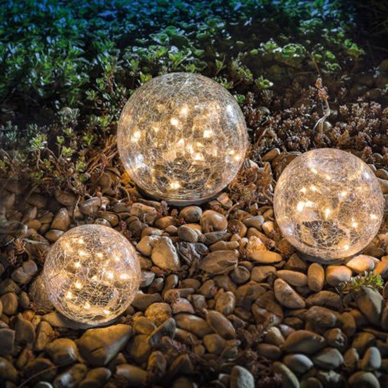 Twilight Sparkle - Cracked Glass Ball Solar Garden Light - InspiraDesigns 