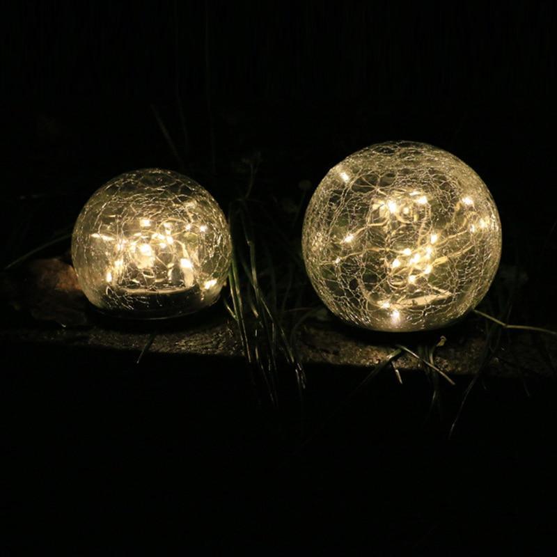 Twilight Sparkle - Cracked Glass Ball Solar Garden Light - InspiraDesigns 