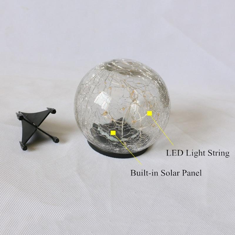 Twilight Sparkle - Cracked Glass Ball Solar Garden Light - InspiraDesigns 