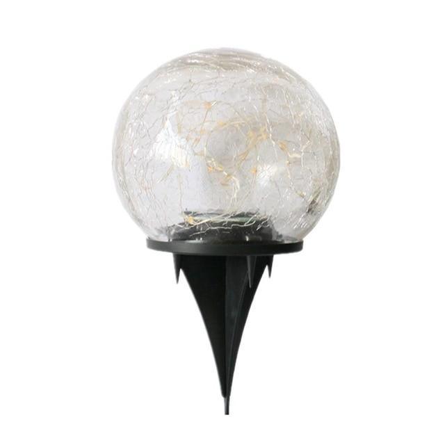 Twilight Sparkle - Cracked Glass Ball Solar Garden Light - InspiraDesigns 