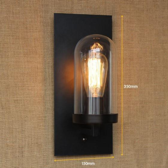 Elara - Vintage Industrial Wall Sconce - InspiraDesigns 