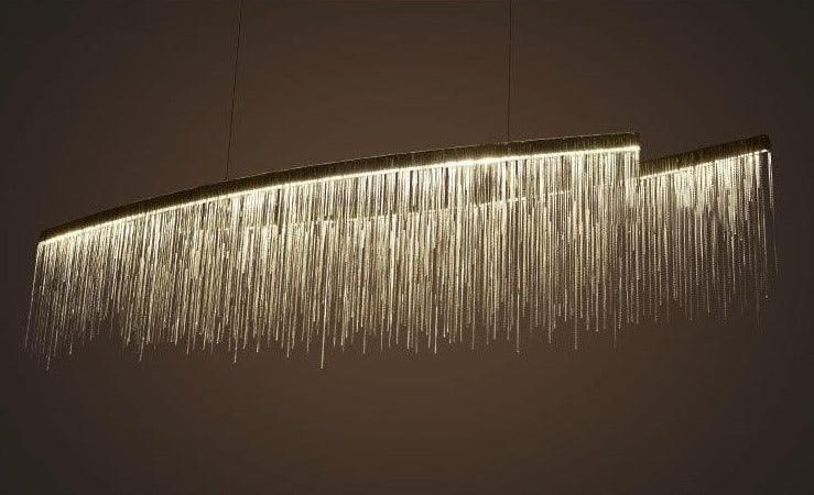 Celestial Droplets - LED Raindrop Chandelier - InspiraDesigns 