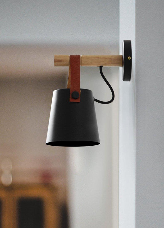 Scandinavian Inspired Wooden Pendant Wall Light - InspiraDesigns 