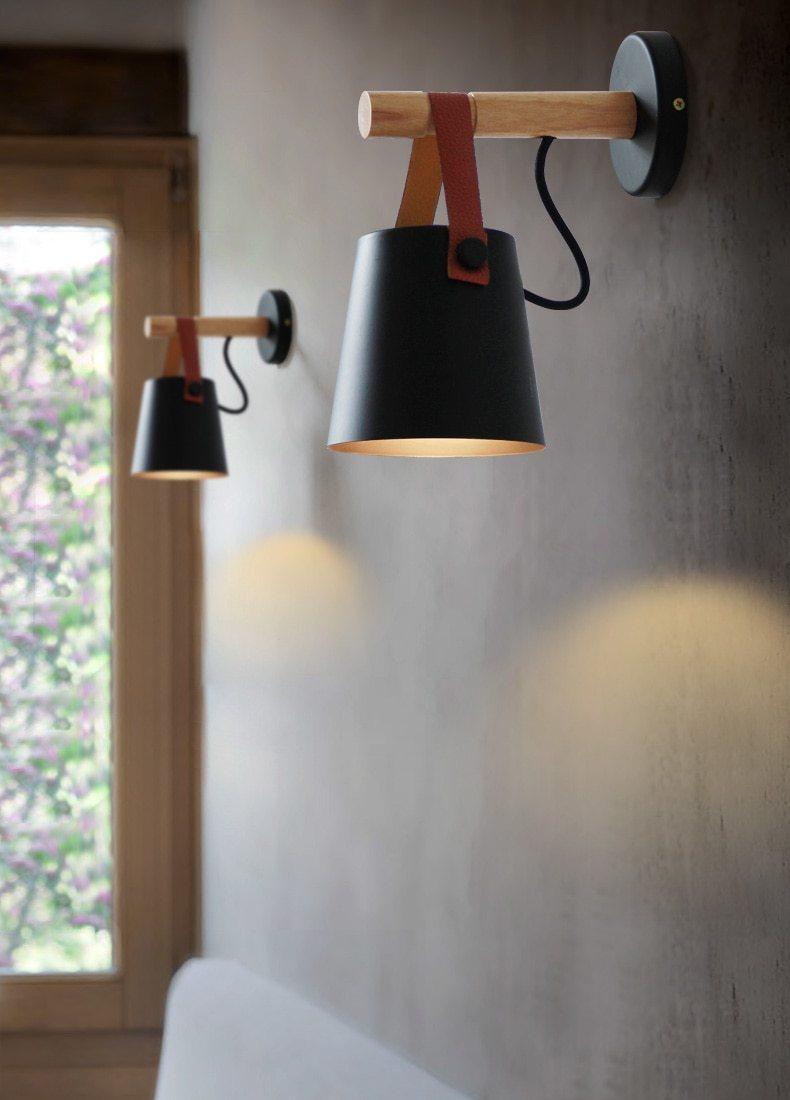 Scandinavian Inspired Wooden Pendant Wall Light - InspiraDesigns 