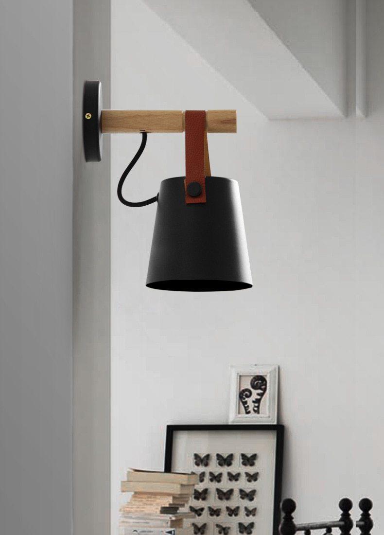 Scandinavian Inspired Wooden Pendant Wall Light - InspiraDesigns 