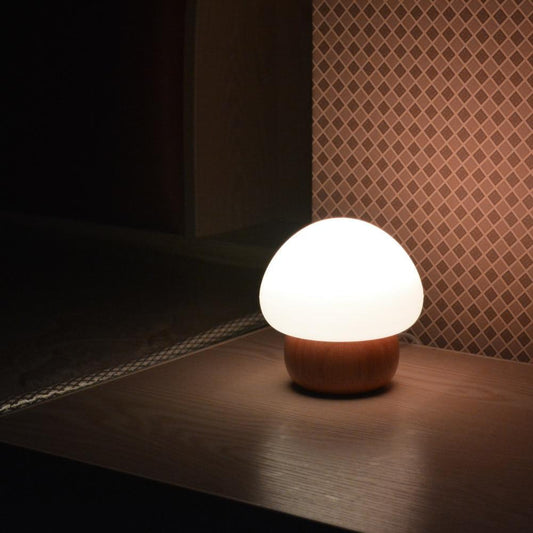 Grove - Wooden Base Mushroom Lamp - InspiraDesigns 