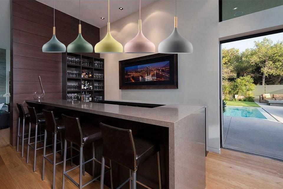 Aura - Matte Finish Macaroon Pendant Lamp - InspiraDesigns 