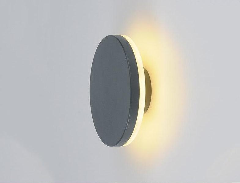Nova - Contemporary Reflective Disc Wall Lamp - InspiraDesigns 