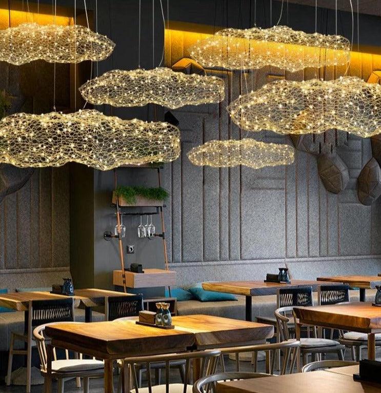 Celeste - Contemporary Starlight Cloud Lamp - InspiraDesigns 
