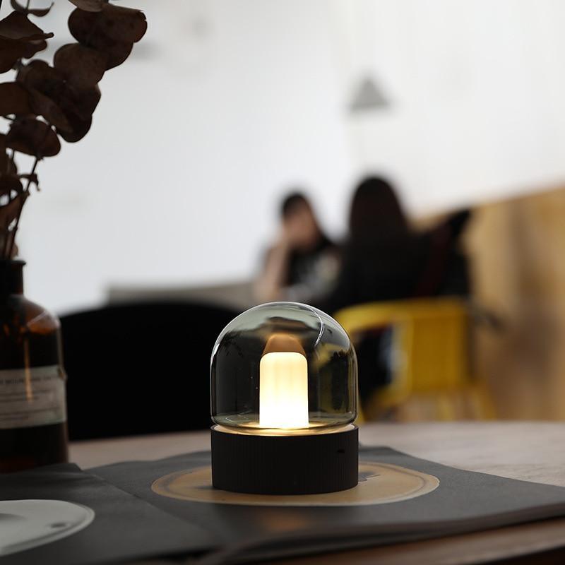 Luna - Glass Dome Night Lamp - InspiraDesigns 
