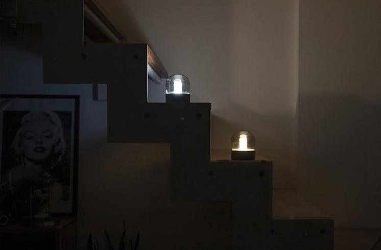 Luna - Glass Dome Night Lamp - InspiraDesigns 